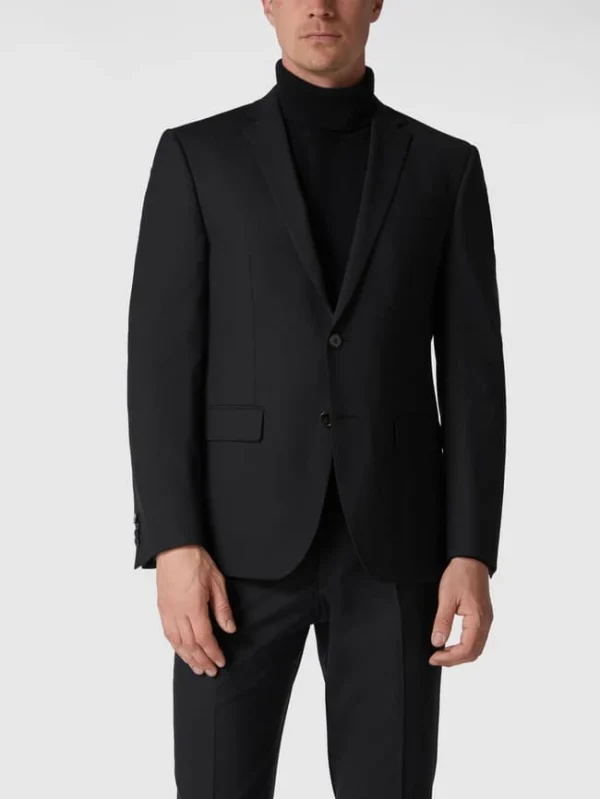 Top 10 ⭐ Daniel Hechter Modern Fit 2-Knopf-Sakko Mit Stretch-Anteil – Schwarz ? 5