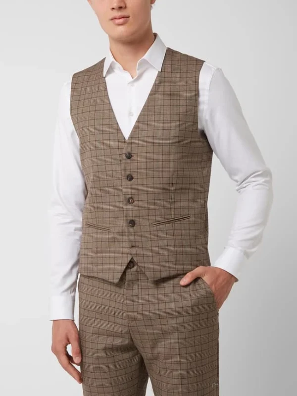 Top 10 ? Selected Homme Slim Fit Weste Mit Stretch-Anteil Modell ‘Logan’ – Mittelbraun ✔️ 5