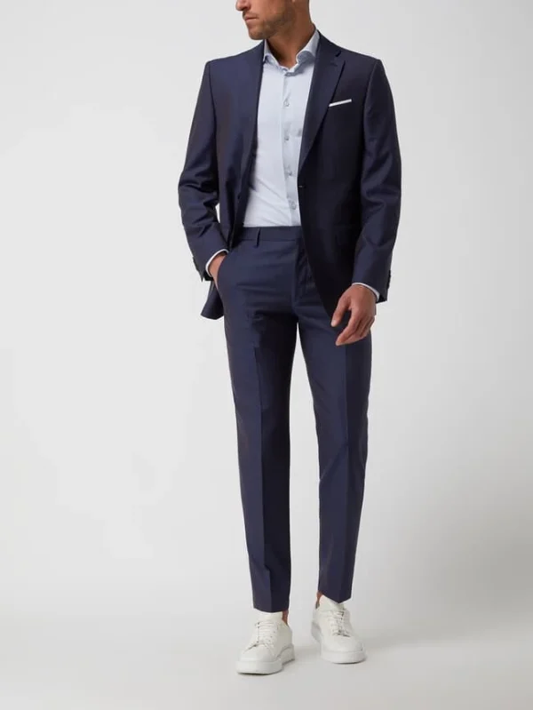 Bestes Angebot ? Pierre Cardin Modern Fit Anzughose Mit Schurwoll-Anteil Modell ‘Rick’ – ‘Futureflex’ – Marineblau ? 1