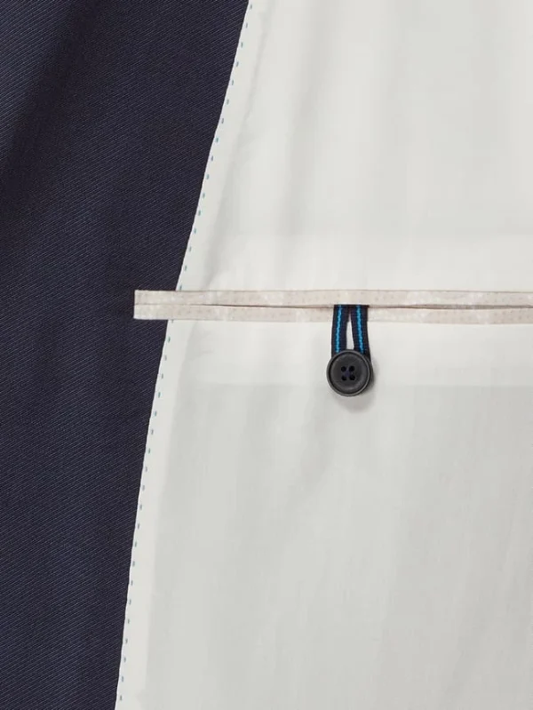 Bestes Angebot ? Pierre Cardin Regular Fit 2-Knopf-Sakko Aus Schurwollmischung Modell ‘Grant’ – ‘Futureflex’ – Marineblau ? 7
