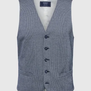 Am billigsten ✔️ MCNEAL Weste Mit Allover-Muster – Blau ? 9