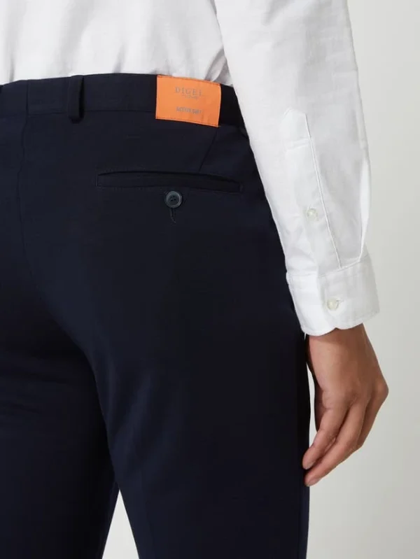 Billig ? DIGEL Extra Slim Fit Anzughose Mit Viskose-Anteil Modell ‘Nanno’ – Dunkelblau ❤️ 4