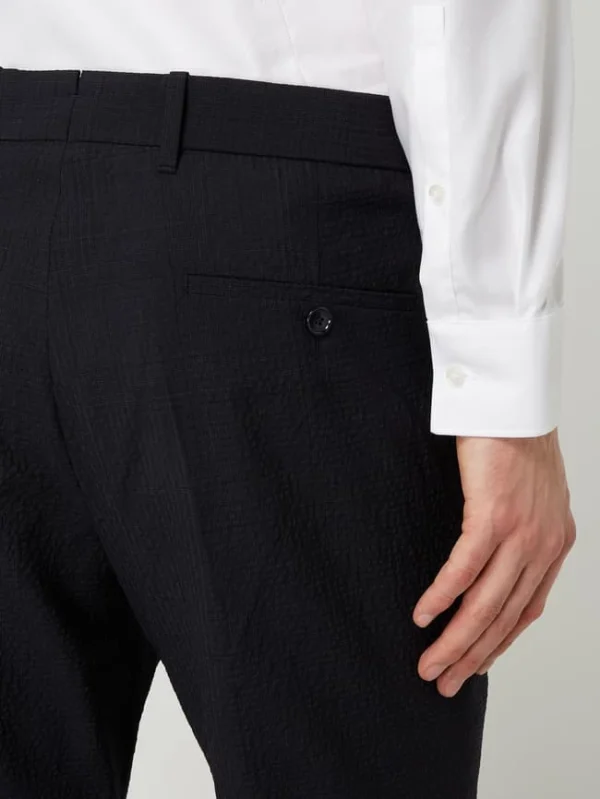 Billig ? Windsor Shaped Fit Anzughose Mit Stretch-Anteil Modell ‘Sino’ – Marineblau ? 4