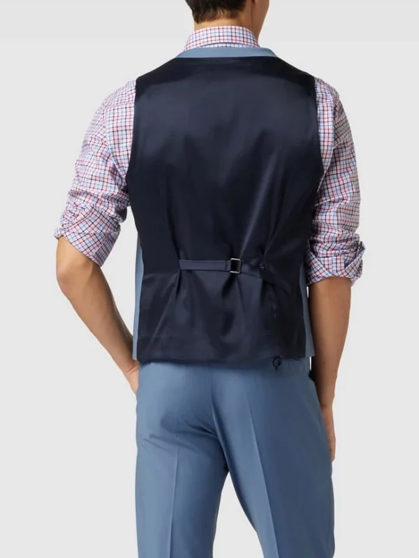 Am billigsten ? Cinque Weste Mit Paspeltaschen Modell ‘Monopoli’ – Rauchblau ? 6