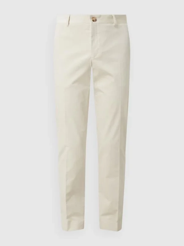 Schlussverkauf ? Selected Homme Slim Fit Anzughose Aus Cord Modell ‘Oakland’ – Offwhite ? 3