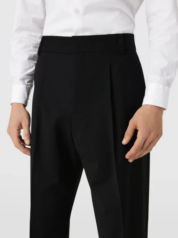 Großhandel ? HUGO Hose Mit Bundfalten Modell ‘Felix’ – Schwarz ? 4