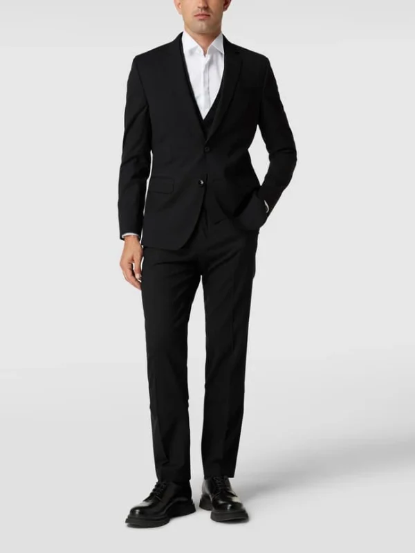 Angebote ? BOSS Slim Fit Anzughose Aus Schurwoll-Mix Modell ‘Genius’ – Anthrazit ? 1