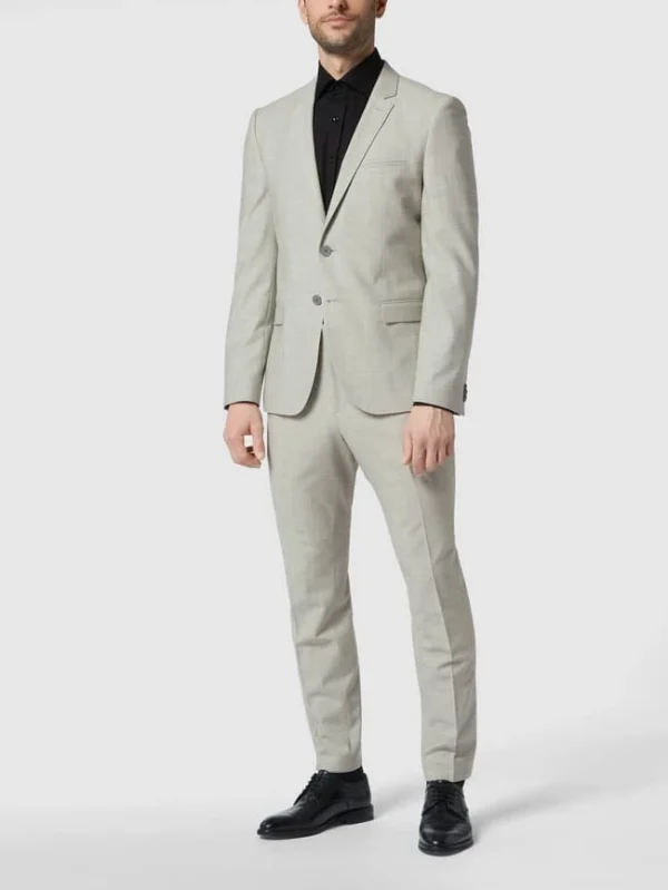 Beste Bewertungen von ⌛ HUGO Slim Fit Anzughose Aus Schurwollmischung Modell ‘Getlin212X’ – Hellgrau ✔️ 1