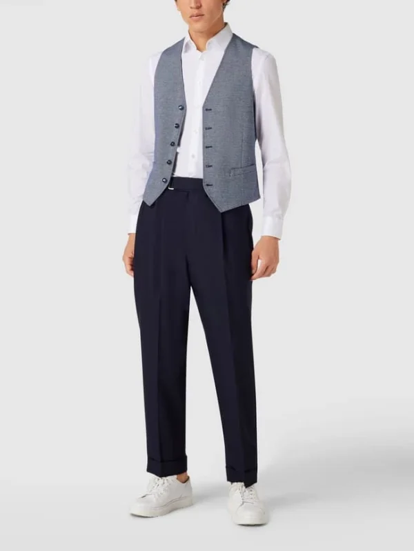 Am billigsten ✔️ MCNEAL Weste Mit Allover-Muster – Blau ? 1