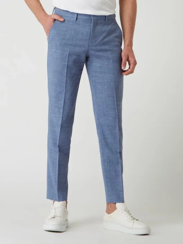 Großhandel ? Selected Homme Slim Fit Anzughose Mit Stretch-Anteil Modell ‘Oasis’ – Blau ✔️ 5