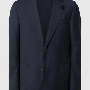 Bester Verkauf ⭐ Windsor Shaped Fit 2-Knopf-Sakko Aus Schurwolle Modell ‘Travel-W’ – Marineblau ? 11