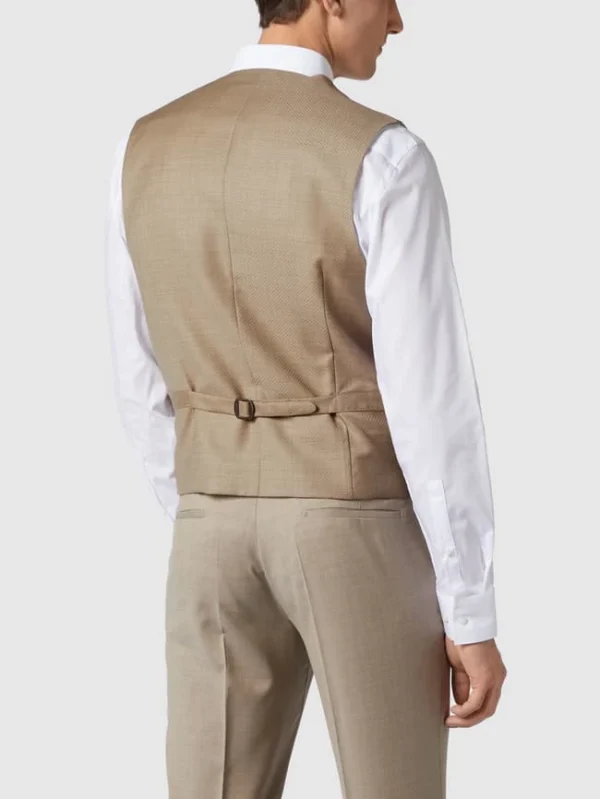 Angebote ? CG – Club Of Gents Weste Aus Reiner Schurwolle – YOUR OWN PARTY By CG – CLUB Of GENTS – Beige ? 6