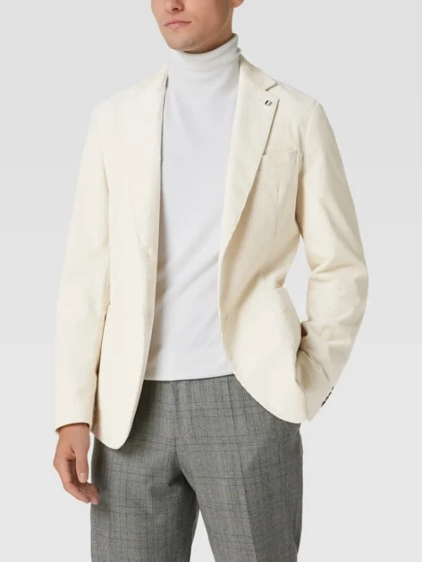 Bester Verkauf ? BOSS Slim Fit 2-Knopf-Sakko Aus Cord Modell ‘Hanry’ – Offwhite ? 5