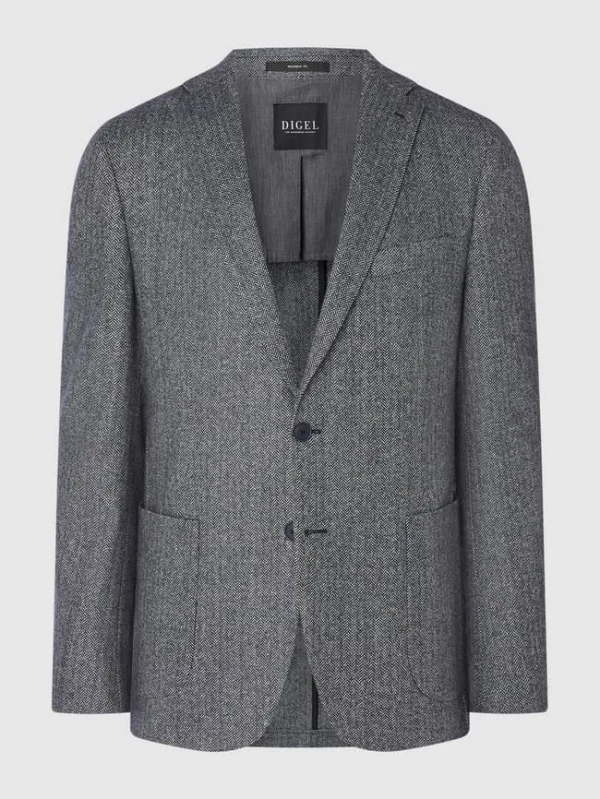 Top 10 ❤️ DIGEL Modern Fit 2-Knopf-Sakko Mit Seide-Anteil Modell ‘Edward’ – Dunkelblau ? 1