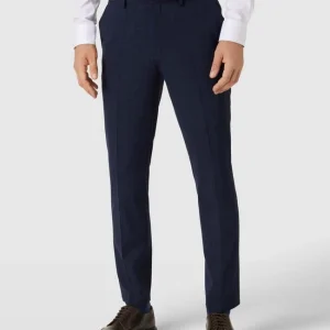 Brandneu ? HUGO Hose Mit Glencheck-Muster Modell ‘Hesten’ – Marineblau ✔️ 13