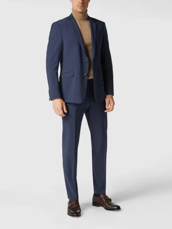 Schlussverkauf ? Strellson Slim Fit Anzughose Mit Bügelfalten ‘Flex Cross’ – Marineblau ? 1