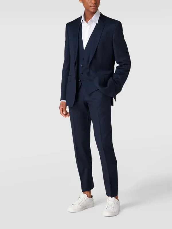 Bestes Angebot ? BOSS Anzughose Aus Schurwolle Modell ‘Genius’ – Marineblau ? 1