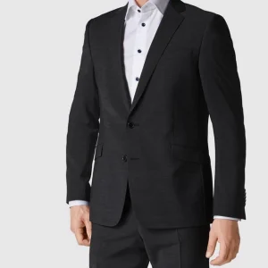 Budget ? Strellson Slim Fit 2-Knopf-Sakko Mit Stretch-Anteil ‘Flex Cross’ – Anthrazit ✔️ 13