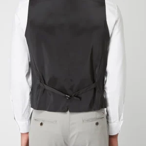 Großhandel ? BOSS Slim Fit Weste Aus Schurwolle – Schwarz ? 15