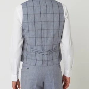 Beste Bewertungen von ? Atelier Torino Weste Aus Leinen-Schurwoll-Mix Modell ‘Panfilo’ – Bleu ⌛ 15