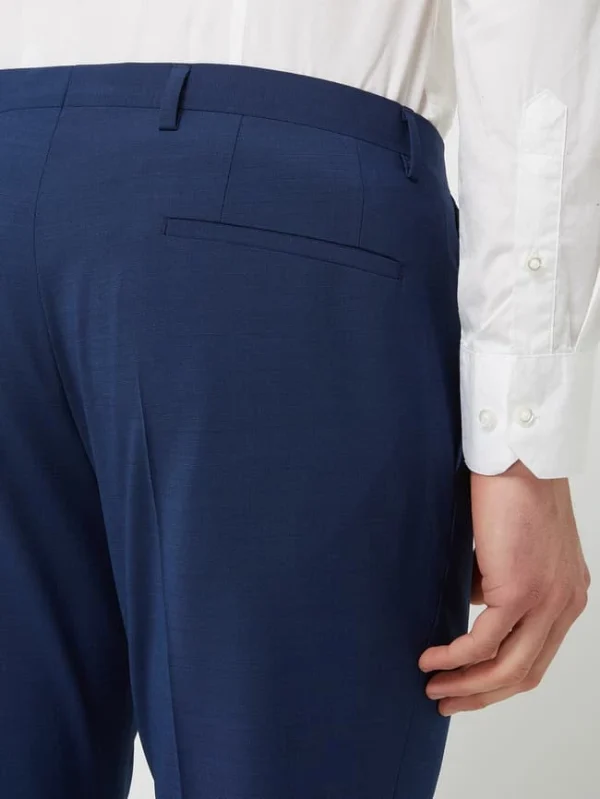 Bestes Angebot ? Roy Robson Anzughose Mit Schurwoll-Anteil Modell ‘Slacks’ – Blau ❤️ 4