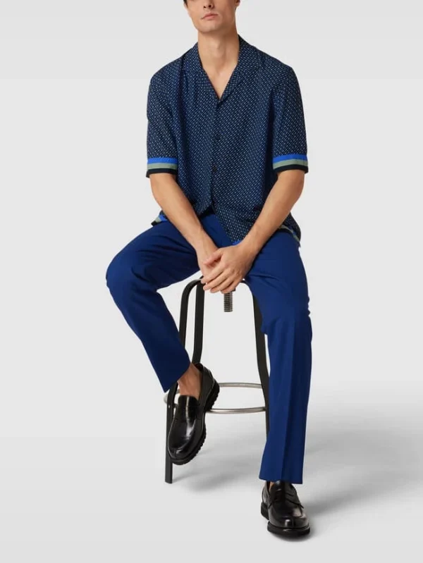 Schlussverkauf ? BOSS Slim Fit Anzughose Aus Schurwoll-Mix Modell ‘Genius’ – Marineblau ? 1