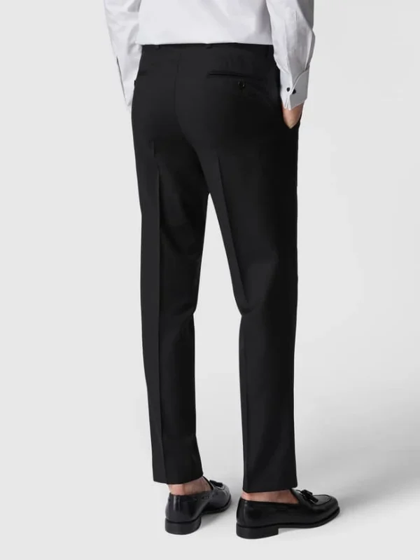Besorgen ? Carl Gross Modern Fit Anzughose Aus Schurwolle – Schwarz ? 6