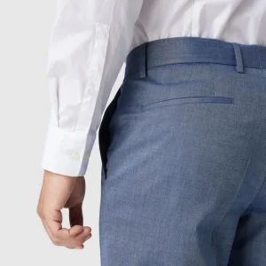 Großhandel ? BOSS Slim Fit Anzughose Mit Stretch-Anteil Modell ‘Genius’ – Bleu ? 11