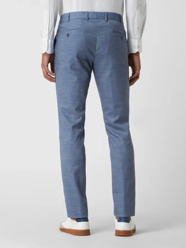 Brandneu ? Atelier Torino Anzughose Mit Strukturmuster – Blau ? 7