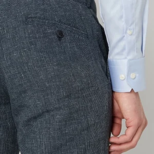 Rabatt ? Carl Gross Modern Fit Anzughose Aus Leinenmischung Modell ‘Todi’ – Hellblau ? 11