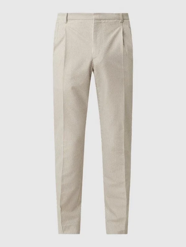 Großhandel ? Tommy Hilfiger Slim Fit Anzughose Aus Seersucker – Beige ? 3