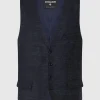 Blitzangebot ? Strellson Weste Mit Allover-Muster Modell ‘Gyl’ – Marineblau ⌛ 17