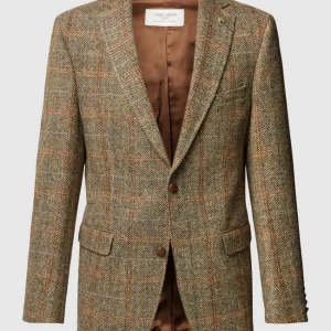 Schlussverkauf ❤️ Carl Gross 2-Knopf-Sakko Mit Zickzack-Muster Modell ‘Theo’ – Beige ? 9