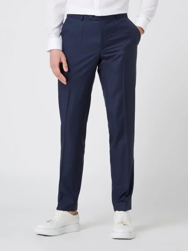 Coupon ? Carl Gross Anzughose Aus Schurwolle Modell ‘Stevenson’ – Marineblau ? 5