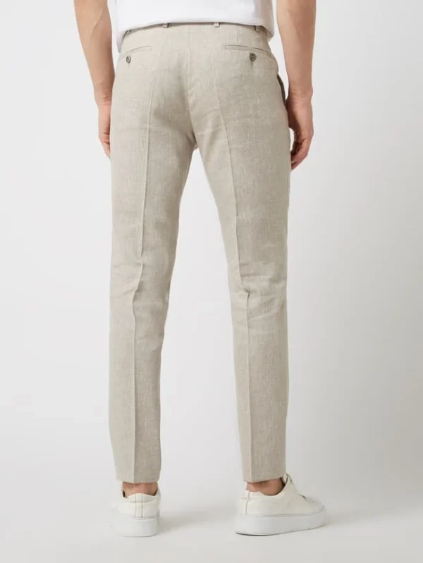 Besorgen ? DIGEL Slim Fit Leinenhose Mit Viskose-Anteil Modell ‘Franco’ – Sand ? 6