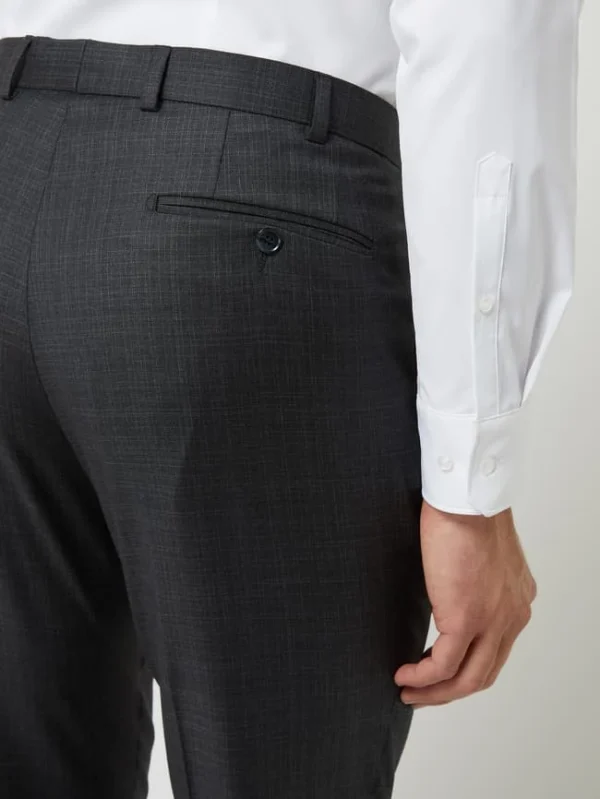 Am billigsten ? DIGEL Modern Fit Anzughose Aus Schurwolle Modell ‘Per’ – Anthrazit ? 4