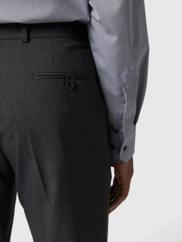 Besorgen ? Brax Regular Fit Hose Aus Schurwoll-Mix Mit Stretch-Anteil Modell ‘Enrico’ – Mittelgrau Meliert ✨ 4
