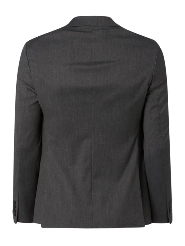 Bester Verkauf ? Montego Super Slim Fit 2-Knopf-Sakko Mit Stretch-Anteil – Anthrazit ? 5