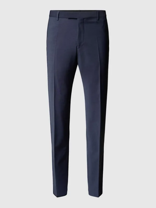 Schlussverkauf ? Strellson Slim Fit Anzughose Mit Bügelfalten ‘Flex Cross’ – Marineblau ? 3