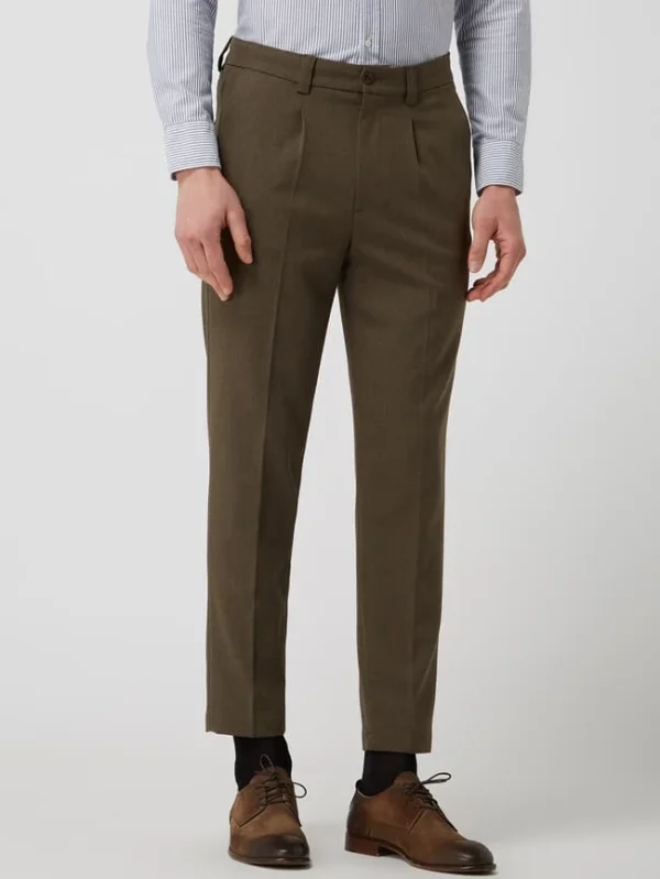 Brandneu ? MOS MOSH Bundfaltenhose Mit Stretch-Anteil Modell ‘Andrew Julian’ – Grün ? 5