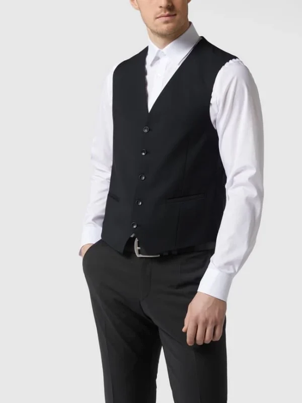 Neu ? CG – Club Of Gents Weste Mit Leistentaschen Modell ‘Carlto’ – Schwarz ❤️ 5