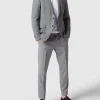 Brandneu ❤️ Strellson Slim Fit 2-Knopf-Sakko Mit Fallendem Revers ‘Flex Cross’ – Hellgrau ✔️ 23