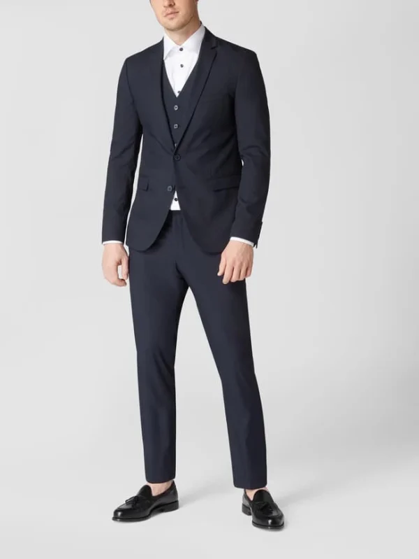 Beste Bewertungen von ? Montego Anzug-Hose Mit Stretch-Anteil – Marineblau ? 1