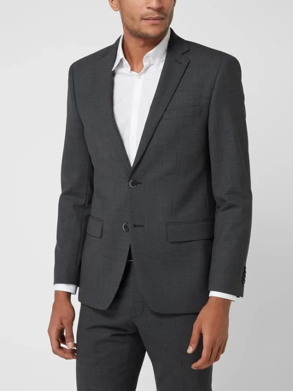 Besorgen ✨ Daniel Hechter Modern Fit Anzug Mit Woll-Anteil – Anthrazit ? 5