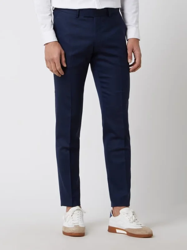 Bestpreis ? Tiger Of Sweden Slim Fit Anzughose Aus Woll-Elasthan-Mix Modell ‘Gordon’ – Royalblau ? 5