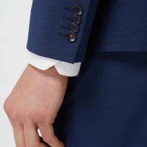 Bestpreis ? Roy Robson Extra Slim Fit 2-Knopf-Sakko Mit Schurwoll-Anteil – Blau ? 19