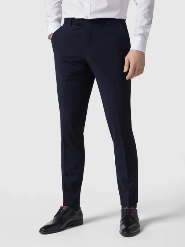 Budget ? MCNEAL Business-Hose Mit Webstruktur – Marineblau ? 5