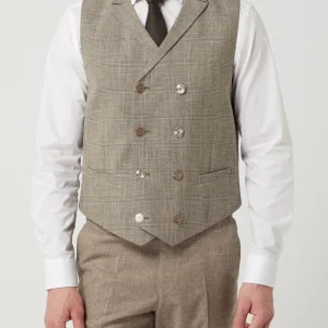 Billig ? Atelier Torino Weste Mit Leinen-Anteil Modell ‘Anno’ – Beige ? 13