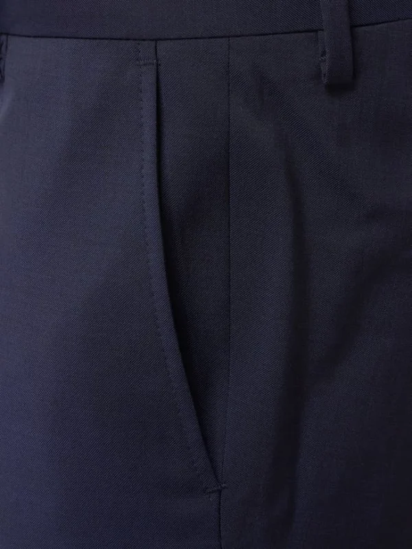 Neu ❤️ CG – Club Of Gents Slim Fit Anzughose Aus Schurwolle YOUR OWN PARTY By CG – CLUB Of GENTS – Marineblau ? 3