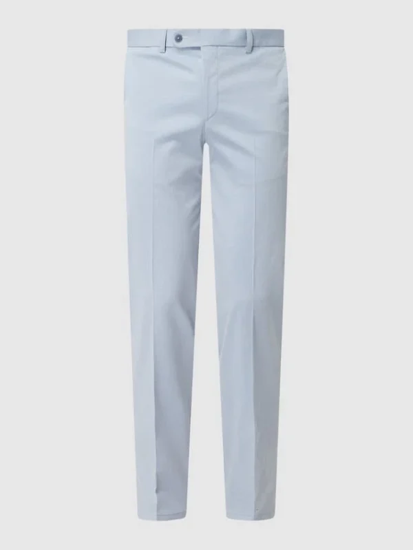 Schlussverkauf ? DIGEL Modern Fit Anzughose Mit Stretch-Anteil Modell ‘Sergio’ – Hellblau ? 3